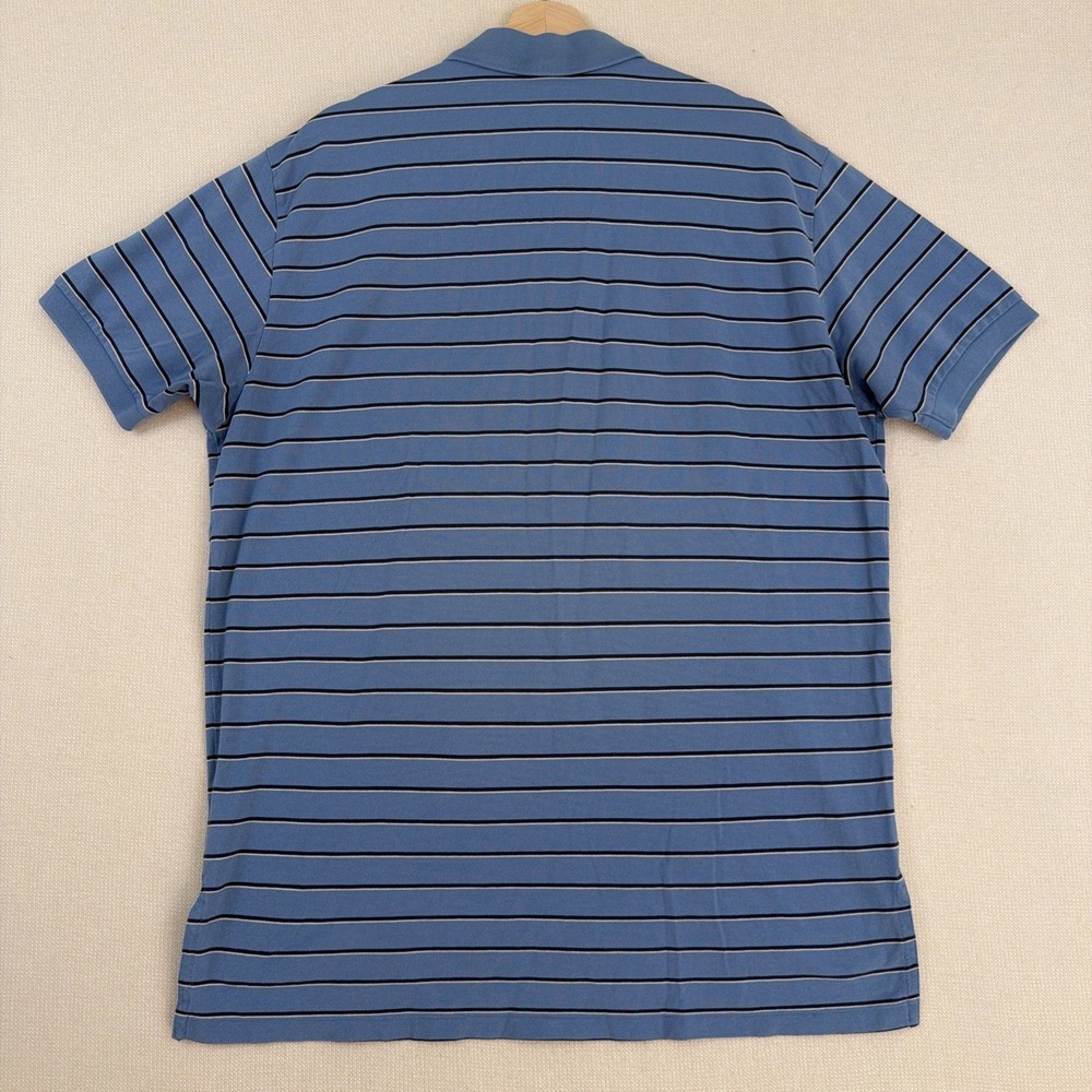 Polo by Ralph Lauren Men's Shirt XL Blue Striped Preppy Pink Pony Golf Casual‎ - Picture 2 of 9
